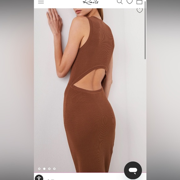 NWT Rails Syd Dress Toffee Large $300 - Picture 3 of 6